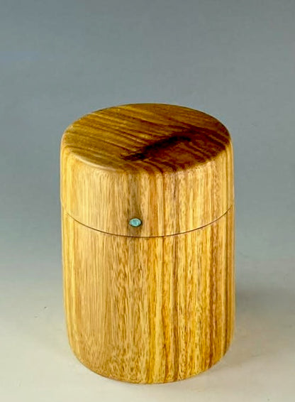 BOX TURNED FROM CANARYWOOD