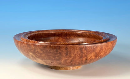 DECORATIVE BOWL TURNED FROM RED MALLEE BURL