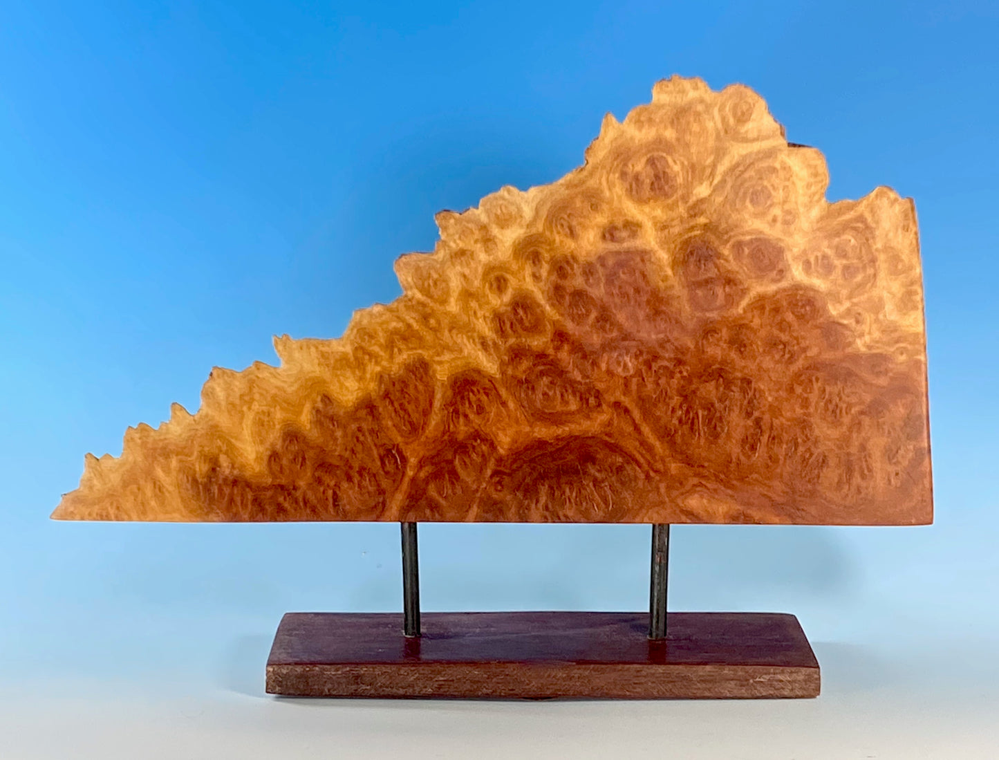 DISPLAY PIECE TURNED FROM RED MALLEE BURL